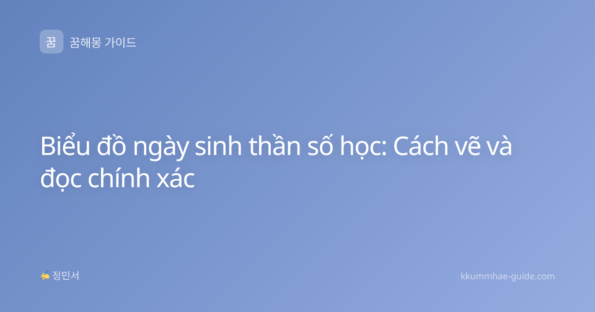 Biểu đồ ngày sinh thần số học: Cách vẽ và đọc chính xác