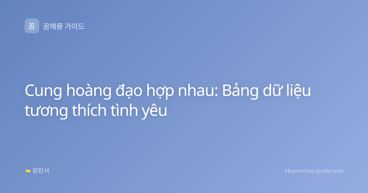 Cung hoàng đạo hợp nhau: Bảng dữ liệu tương thích tình yêu